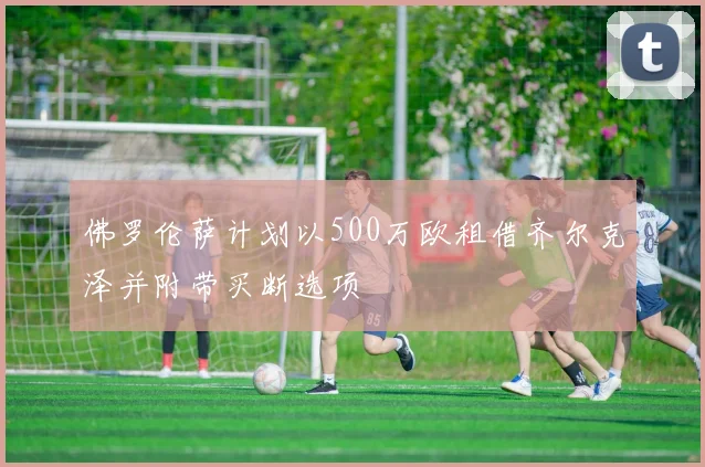 佛罗伦萨计划以500万欧租借齐尔克泽并附带买断选项